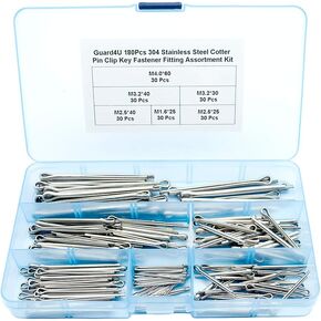 180 قطعة 304 الفولاذ المقاوم للصدأ كوتر دبوس كليب مفتاح السحابة المناسب مجموعة متنوعة ، لميكانيكا السيارات إصلاح المحرك الصغير in Kuwait