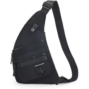 Travel Sling Bag Slim Crossbody Personal Bags, Anti Theft Shoulder Pocket Chest Bag Backpack for Men Women Outdoor.