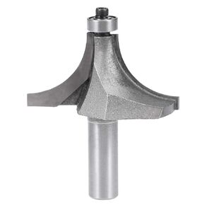 uxcell Router Bit 1/2 Shank 2-Inch Cutter Dia Round Over Corner 2Flutes Tungsten Steel for Woodworking Milling Cutter Tool