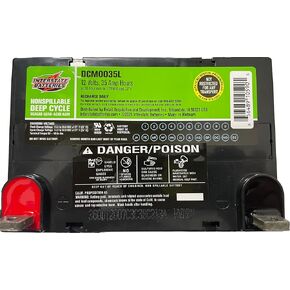 Interstate Batteries 12V 35Ah Deep Cycle Mobility Battery (Group U1 or GT9L) VRLA SLA AGM (L Terminal) Rechargeable Replacement for Scooters, Medical Devices, Wheelchairs (DCM0035L)
