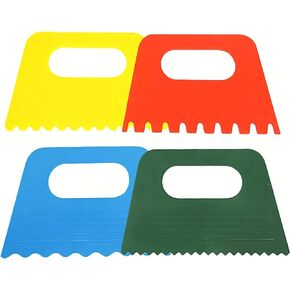 4Pcs Painting Tools Vibrant Multi Color Paint Scrapers for Art DIY, Creative Crafting Tools for Versatile Painting Techniques in Saudi Arabia