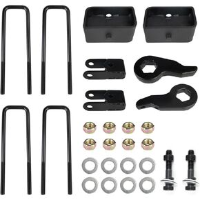 3" Front and Rear Suspension Lift Kit Compatible With Chevy Silverado GMC Sierra 1500 4X4 4WD 1999-2007- Leveling Lift Kits with Strut Spacer and Shock Extenders in Kuwait