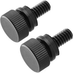 Stainless Steel Seat Bolt Rear Mount Screw Black Compatible with Harley Davidson 1996-2023,Black,2 PCS