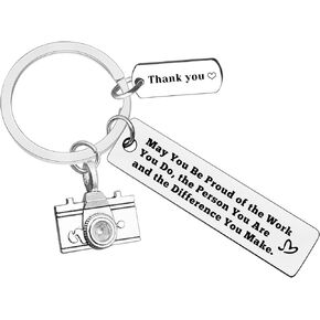 Xiahuyu Photographer Gifts for Women Men Photographer Keychain Photographer Appreciation Gifts Photography Lovers Gift Christmas Birthday Leaving Retirement Thank You Gifts for Photographer