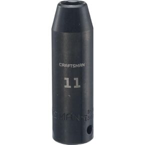CRAFTSMAN Impact Socket, Deep, Metric, 1/2 in. Drive, 11MM (CMMT13008)