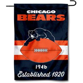 Chicago Bears Throwback Retro Vintage Double Sided Garden Flag