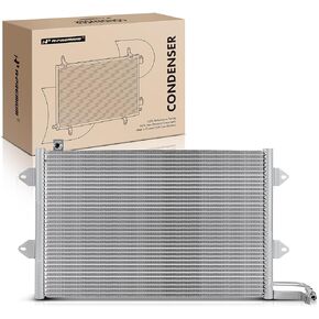 A-Premium Air Conditioning A/C Condenser Compatible with Volkswagen Cabrio 1995-2002, Golf 1993-1999, Jetta 1993-1998, Replace# 1H0820413
