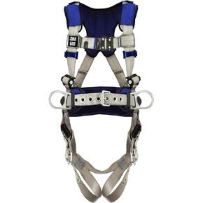 DBI-SALA ExoFit X100 Comfort Construction Positioning Safety Harness, OSHA, ANSI, 3 D-Ring Connections, Tongue Leg Buckles, Quick Connect Chest Buckle, 1401111, Medium