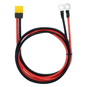 XT60 to O Ring Terminal Cable,XT60H Male to O Ring Connector Cable,with 1M 12AWG Silicon Wire,for RC Lipo Battery FPV Racing Drone