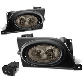 DNA MOTORING FL-HC064-AM Front Bumper Fog Light Driver & Passenger Side Enhance visibility [Compatible with 06-08 Honda Civic 4-Dr Sedan]