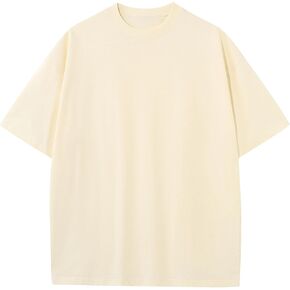 Oversized Cotton T-Shirt for Men Women Pack Heavyweight Tee Casual Summer Short Sleeve Loose Basic Tops in Saudi Arabia
