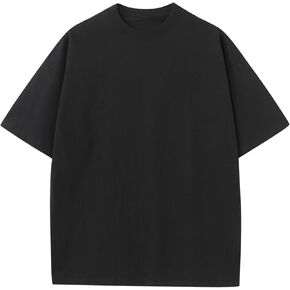 Oversized Cotton T-Shirt for Men Women Pack Heavyweight Tee Casual Summer Short Sleeve Loose Basic Tops