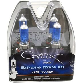 HELLA H71071112 Optilux XY Series H10 Xenon Yellow Halogen Bulbs, 12V, 42W, 2 Pack