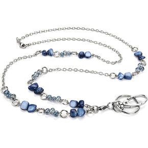 Beautiful Women's Fashion Beads Lanyard for Nurse, Teacher and OL, ID lanyard For Keys, Phone, ID Badge Holder, Stainless steel chain