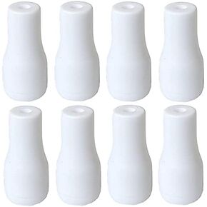 20pcs Cord Tassel White Plastic Window Blind Cord Knobs Drops Pull End for Roman Shades Curtain Crafts Drawstring Tassels
