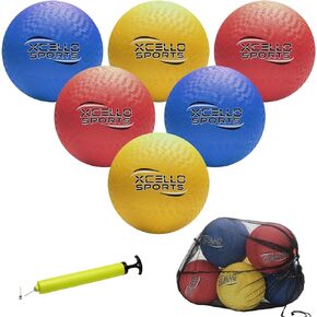 Playground Ball Set with Pump and Carry Bag