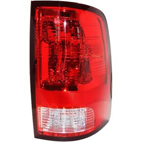 Driver Side Tail Light Compatible With 2009-2018 Dodge Ram 1500 2500 3500 Rear Left Taillight Brake Lamp With Bulb (Left Side)
