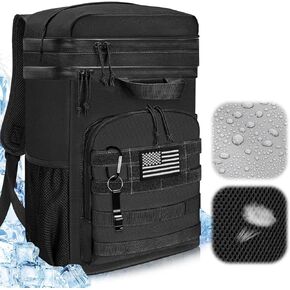 Cooler Backpack Insulated Camping Bag - AUTOWT 45 Can Soft Cooler Bag Large Capacity Leakproof with Widend Top Handle, Portable Beer Bags for Men Women Hiking Picnics Beach Travel