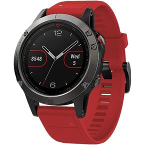 بديل سهل التركيب لـ Garmin Fenix ​​5 لـ Garmin Fenix ​​5، Fenix ​​5 Plus، Garmin Forerunner 935 سيليكون ناعم 22 مم (6 عبوات، عرض 22 مم)
