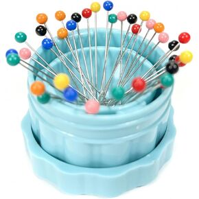 The Gypsy Quilter Magnetic Pin Cup Small Bohemian Blue