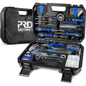Prostormer 160-Piece Home Repair Tool Set, General Household Hand Tool Kit with Toolbox Storage Case for House, Garage, College Dorm and Office