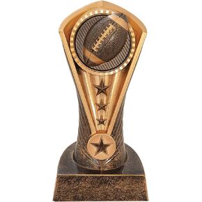 Express Medals 1 to 12 Packs of 6.5 Inch Tall Cobra Football Trophies with 3 Inch Wide Base