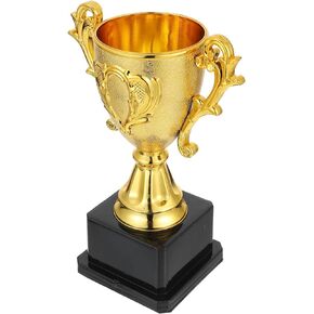 PartyKindom Award Trophy Cup: Gold Trophy Cup Plastic Award First Place Winner Award Trophies Cup for Sports Competition Party