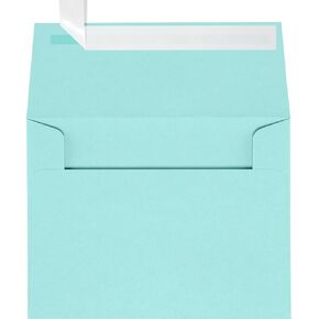 LUXPaper A2 Invitation Envelopes | Peel & Press | 4 3/8" x 5 3/4" | Seafoam Blue | 80lb. Text | 50 Qty