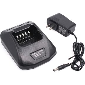 Replace KSC-25 Rapid Charger Compatible for Kenwood TK-2140 TK-3140 TK-2160 TK-3160 TK-2170 TK-3170 TK-2360 TK-3360 NX-220 NX-320 Radio KNB-57L KNB-55L KNB-35L KNB-56N KNB-26N