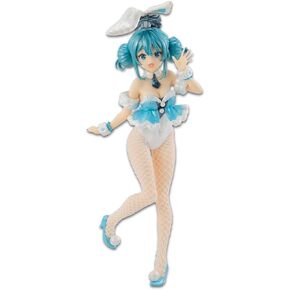 Furyu Hatsune Miku (White Bunny Pearl Color Version) BiCute Bunnies PVC Figure, Multicolor