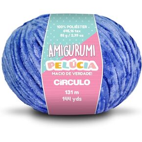 Circulo - Amigurumi Pelucia Yarn, Special Velvet Chenille Yarn for Amigurumi and Blanket, 144 yds, Worsted (4456 - Orange)