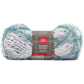Red Heart Cool Mint Yarn SCRUBBY Stripes