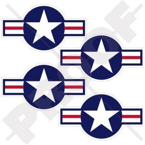 UNITED STATES Armed Forces Aircraft Roundels US Navy 2.8" Vinyl Stickers, Decals x4