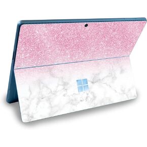 MightySkins Glossy Glitter Skin Compatible with Microsoft Surface Pro 9 (2022) - Marble Glitz | Protective, Durable High-Gloss Glitter Finish | Easy to Apply & Change Styles | Made in The USA