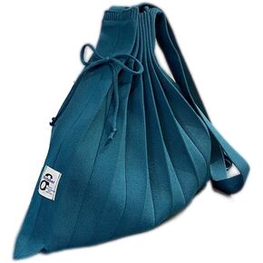 Foldable Shoulder Knit Tote Bag Crossbody Cute Tote Bag Big Capacity Shopping Work Bag Crochet Crossbody Bag