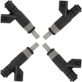 4Pcs Fuel Injectors ANGLEWIDE 4891577AC Fuel Injectors Set fit for 11-13 for Chrysler for 200, 07-10 for Chrysler for Sebring, 07-13 for Jeep for Compass/Patriot, 2 Holes