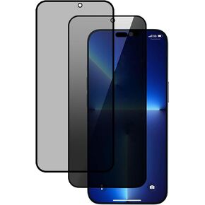 2 Pack for iPhone 15 pro max Privacy Screen Protector Tempered Glass for 15 promax 6.7inch Gradient Green Anti Spy Anti Blue Light Full Coverage Easy Installation Bubble Free