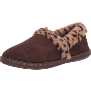 Skechers Womens Cozy Campfire Frisky Gal Microfiber Slipper With Faux Fur Lining