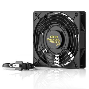 AC Axial Fan AN1225, 120V Computer Fan with AC Plug, Quiet Muffin Fan, 120mm x 25mm Computer Cooling Fan for DIY Cooling Ventilation Exhaust Projects