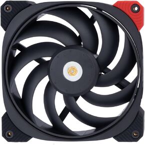 InWin DN120PRO PWM, 120mm Premium Quiet Fan, Pro Grade Static Pressure Fan, Three-Phase Motor, Metallic Screw Thread, PWM, FDB with Copper Bearing Shield, 4-Pin (120mm, Black), up to 2200rpm