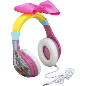 eKids TS-140BP Headphones for Kids Toy Story 4 Bo Peep Adjustable Stereo Tangle-Free 3.5Mm Jack Wired Cord Over Ear Parental Volume Control School Home Travel