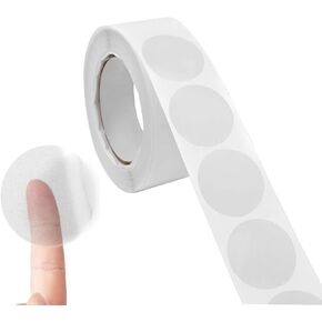 500PCS Clear Round Envelope Seals Stickers Package Seals for Mailing 1 Inch Circle Wafer Seal Labels Transparent Envelope Tab Sealer Retail Package Self Adhesive Clear Seal Label Sticker