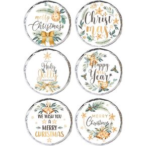 Merry Christmas Thread-270 قطعة ملصقات عيد الميلاد مقاس 0.75 بوصة، 9 ملصقات ملصقات دائرية ذاتية اللصق، أختام مغلف عيد الميلاد وملصقات الحلوى. (موضوع عيد الميلاد المجيد (080)) in Kuwait