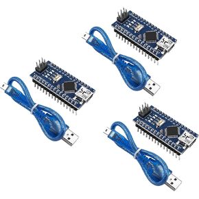 Nano Board V3.0 ATmega328P/CH340 5V 16M Micro Controller Compatible with Arduino Nano(with Cables) in Kuwait