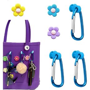 Key Holder for Bogg Bags Insert Charm Carabiner Keychain Compatible with Bogg Bag Beach Tote Bag