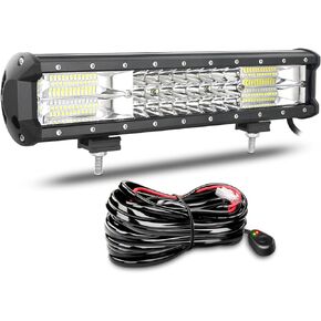 Willpower 28 Inch 396W Led Light Bar with Wiring Harness Spot Flood Combo Beam Fog Work Lamps Driving Offroad Lights for 4x4 Truck Tractor Boat Car ATV UTV SUV 12V 24V