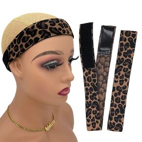 2 Pcs Elastic Bands for Wig, Lace Melting Band, Wig Band for Melting Lace, Melting Band for Lace Front, Melt Band for Lace Wigs, Edge Wrap to Lay Edges (Black, Pack of 2)