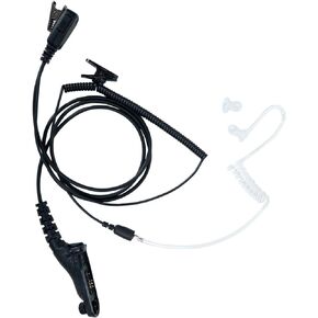 Xpr 7550e earpiece,Covert Acoustic Tube Eeapiece Headset for Motorola Apx 6000 Xpr 7550 Xpr 6550 6350 7580 7380 7350 APX 8000 900 MTP850 MOTOTRBO Walkie Talkie 2 Way Radio 2 Wire