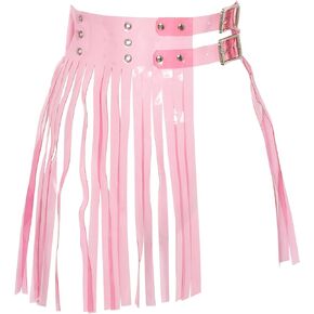 Daisy corsets Women's Pink Clear Fringe Skirt