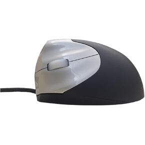Wired Left Handed Ergonomic Mouse, Reduce Wrist Strain Handshake Optical Vertical Mouse, Compatible with Laptop, Desktop, Windows, Mac, Black